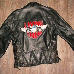 Dallas Primum Leather Motorcycle Jacket Size Large